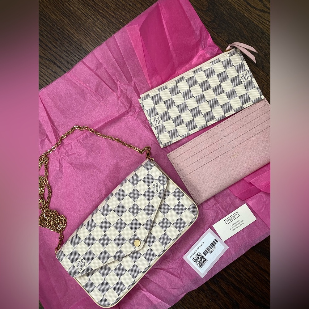 Louis Vuitton Felicie Pochette - Damier Azur